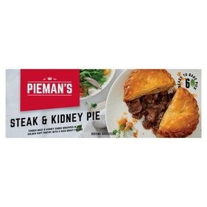 Pieman's Frozen Steak & Kidney Pies 6 Pack